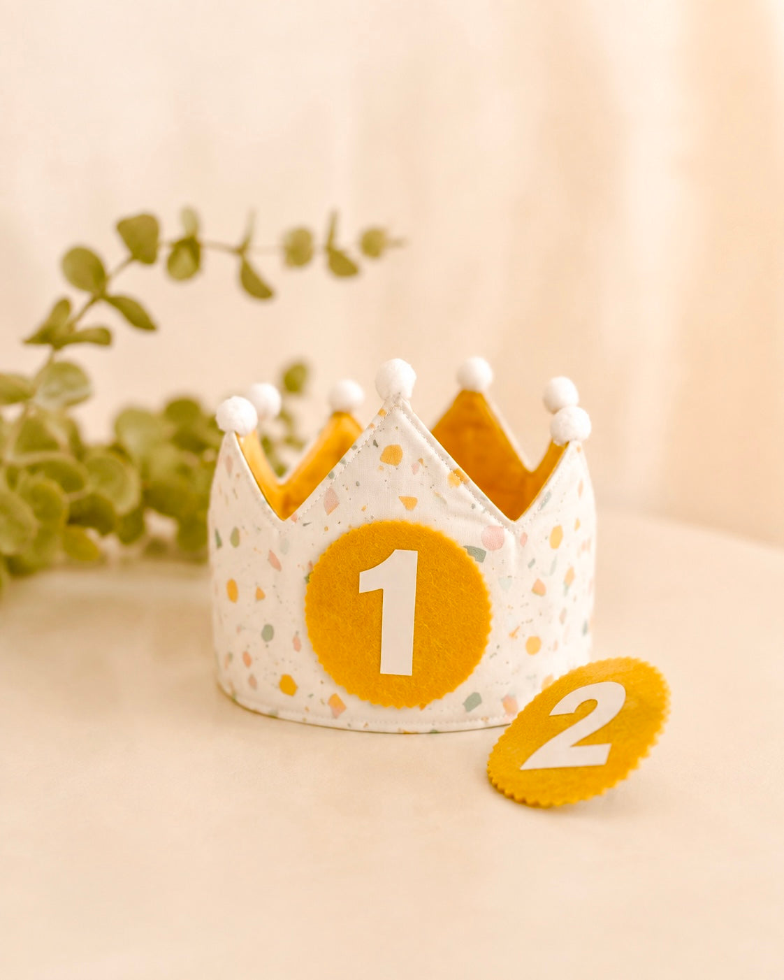 Corona Cumpleaños Confeti Personalizada