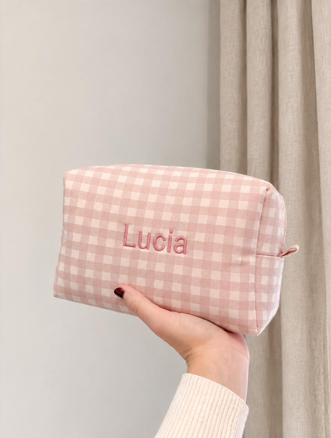 Neceser mediano Vichy Rosa Prairie